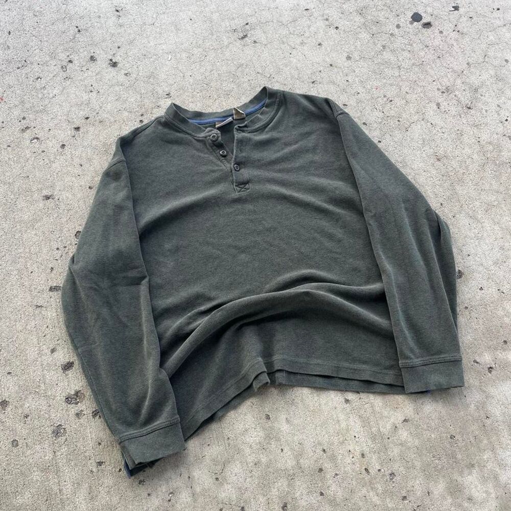 L.L. Bean Old Money Y2K Henley Longsleeve Shirt